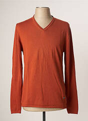 Pull orange RECYCLED ART WORLD pour homme seconde vue