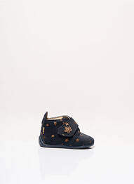 Bottillons fermeture scratch bout rond bleu BOPY fille
