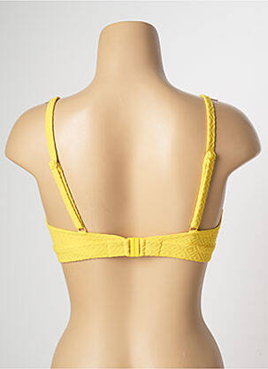 Haut de maillot de bain stretch haut soutien-gorge emboitant jaune SIMONE PERELE femme