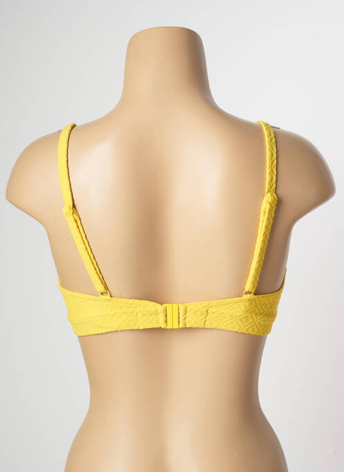 Haut de maillot de bain stretch haut soutien-gorge emboitant jaune SIMONE PERELE femme