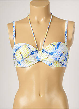 Haut de maillot de bain stretch haut soutien-gorge balconnet bleu MARIE JO femme