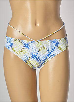 Bas de maillot de bain imprimé fantaisie culotte bleu MARIE JO femme