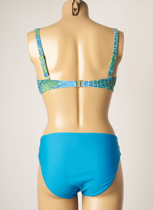 Maillot de bain 2 pièces bleu DEIDAD pour femme