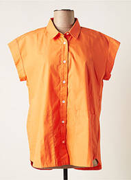 Chemisier manches courtes manches courtes orange MES SOEURS ET MOI femme
