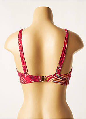 Haut de maillot de bain stretch haut soutien-gorge balconnet rouge SALINAS femme