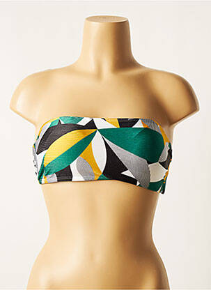 Haut de maillot de bain stretch haut bandeau vert LUA MORENA femme