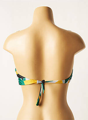 Haut de maillot de bain stretch haut bandeau vert LUA MORENA femme