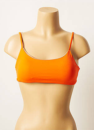Haut de maillot de bain stretch haut soutien-gorge balconnet orange ALTO GIRO femme