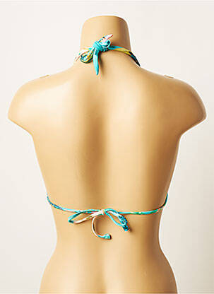 Haut de maillot de bain stretch haut triangles bleu BLUE MAN femme