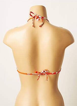 Haut de maillot de bain stretch haut triangles orange SALINAS femme