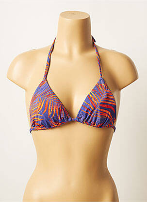 Haut de maillot de bain stretch haut triangles violet SALINAS femme