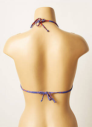 Haut de maillot de bain stretch haut triangles violet SALINAS femme