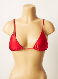 Haut de maillot de bain stretch haut triangles rouge SALINAS femme