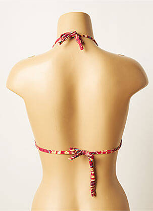 Haut de maillot de bain stretch haut triangles rouge SALINAS femme