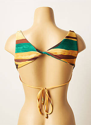 Haut de maillot de bain stretch haut soutien-gorge balconnet vert LUA MORENA femme