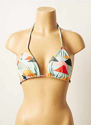 Haut de maillot de bain stretch haut triangles bleu LA PLAYA femme