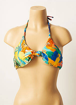 Haut de maillot de bain stretch haut soutien-gorge balconnet jaune BLUE MAN femme