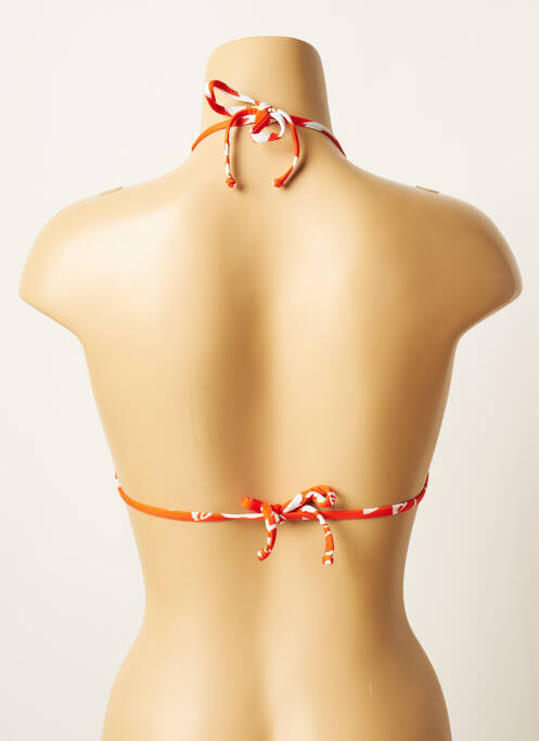 Haut de maillot de bain stretch haut triangles orange SALINAS femme