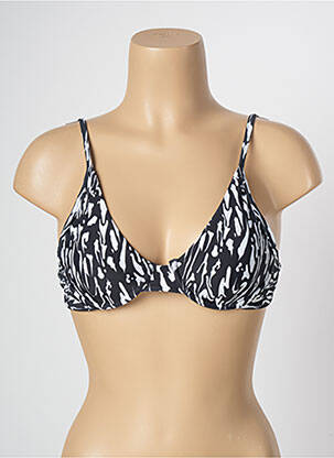 Haut de maillot de bain stretch haut soutien-gorge emboitant noir BLUE MAN femme