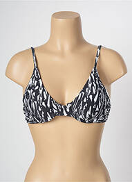 Haut de maillot de bain stretch haut soutien-gorge emboitant noir BLUE MAN femme