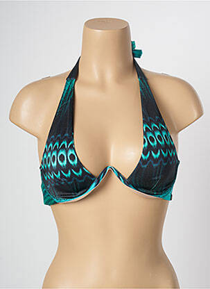Haut de maillot de bain stretch bleu LUA MORENA femme