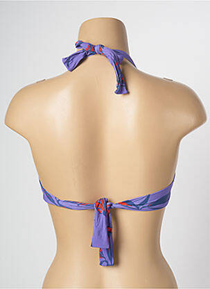 Haut de maillot de bain stretch haut soutien-gorge moulé violet SALINAS femme