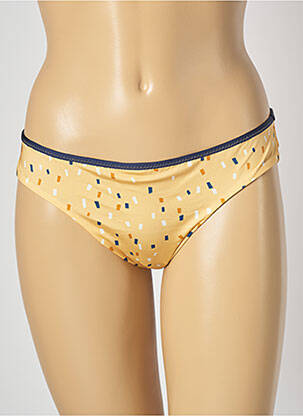 Bas de maillot de bain imprimé fantaisie culotte jaune SALINAS femme