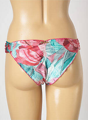 Bas de maillot de bain imprimé fantaisie culotte rose LUA MORENA femme
