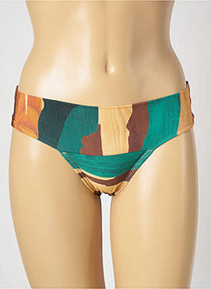 Bas de maillot de bain imprimé fantaisie culotte vert LUA MORENA femme