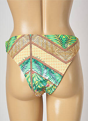 Bas de maillot de bain imprimé fantaisie culotte vert BLUE MAN femme