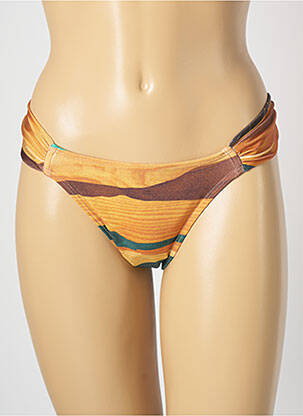 Bas de maillot de bain imprimé fantaisie culotte beige LUA MORENA femme