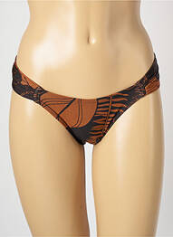 Bas de maillot de bain imprimé fantaisie culotte marron LUA MORENA femme