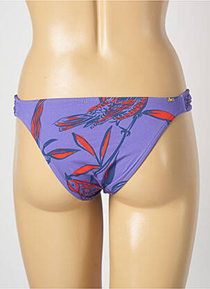 Bas de maillot de bain imprimé fantaisie culotte violet SALINAS femme