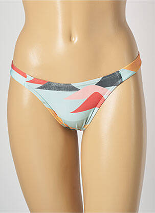 Bas de maillot de bain imprimé fantaisie culotte bleu LA PLAYA femme