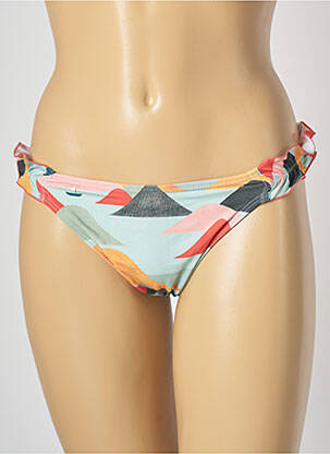 Bas de maillot de bain imprimé fantaisie culotte bleu LA PLAYA femme