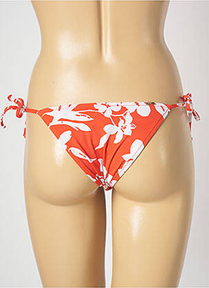 Bas de maillot de bain imprimé fleurs bikini orange SALINAS femme