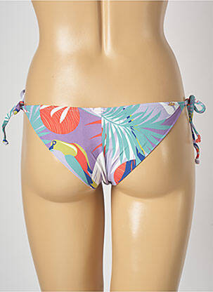 Bas de maillot de bain imprimé fantaisie bikini violet SALINAS femme