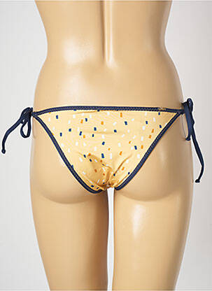 Bas de maillot de bain imprimé fantaisie bikini jaune SALINAS femme
