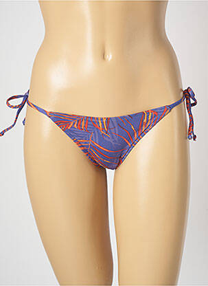 Bas de maillot de bain imprimé fantaisie bikini violet SALINAS femme