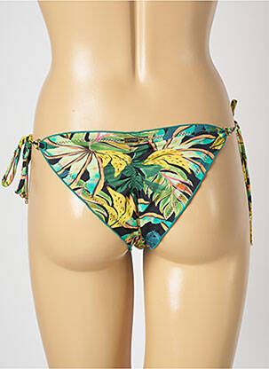 Bas de maillot de bain imprimé tie and dye bikini vert LA PLAYA femme