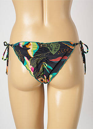 Bas de maillot de bain imprimé fantaisie bikini noir LA PLAYA femme