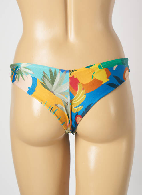 Bas de maillot de bain imprimé fantaisie culotte jaune BLUE MAN femme