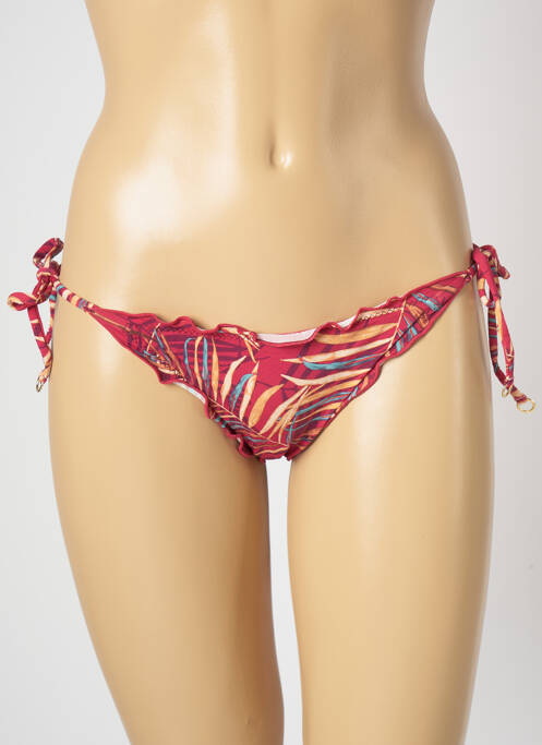Bas de maillot de bain imprimé fantaisie bikini rose SALINAS femme