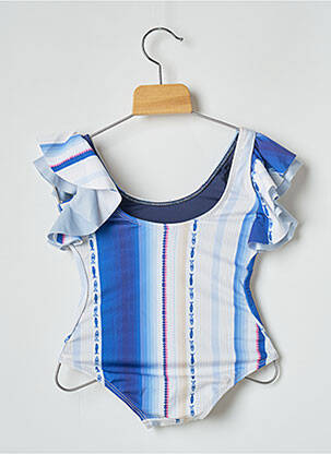 Maillot de bain 1 pièce stretch bleu BLUE MAN fille