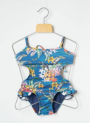 Maillot de bain 1 pièce micro fibres bleu BLUE MAN fille