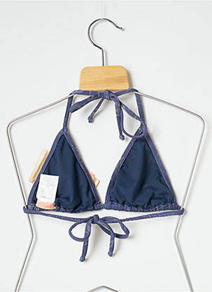 Haut de maillot de bain stretch haut triangles bleu SALINAS femme