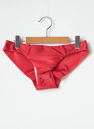 Bas de maillot de bain micro fibres culotte rouge SALINAS femme