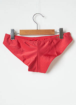 Bas de maillot de bain micro fibres culotte rouge SALINAS femme