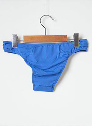 Bas de maillot de bain micro fibres culotte bleu SALINAS femme