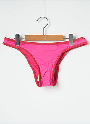 Bas de maillot de bain micro fibres culotte rose SALINAS femme